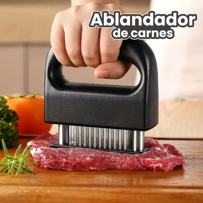 Ablandador de carne / 48 cuchillas de acero inoxidable.